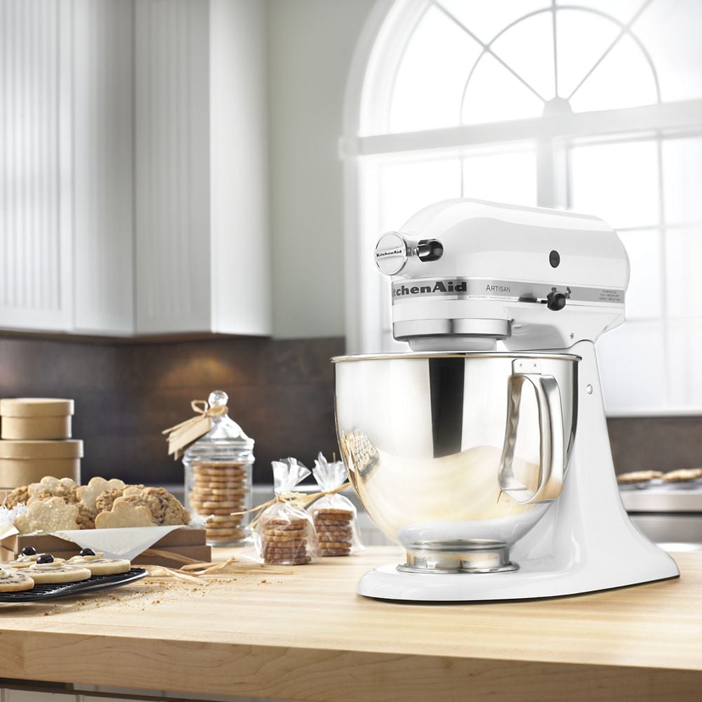 Artisan® Series 5 Quart Tilt-Head Stand Mixer - White | KitchenAid CA